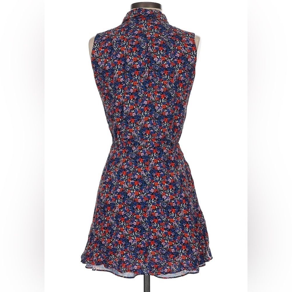 Parker Sleeveless Button Up Silk Blend Floral Dress, Size L/XL - Picture 2 of 9